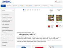 Tablet Screenshot of delta-gartenholz.com